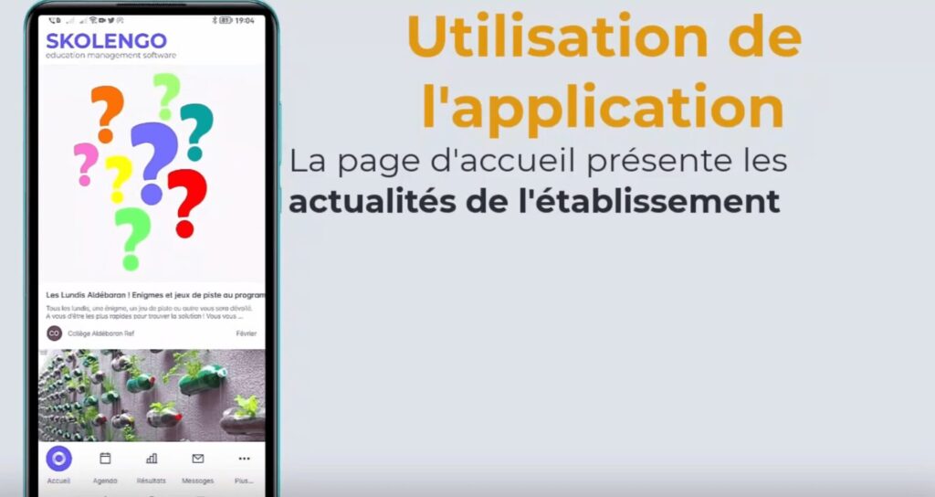 application mobile skolengo