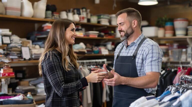 depot vente chez un commercant