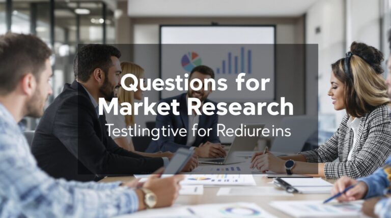 question pour etude de marché