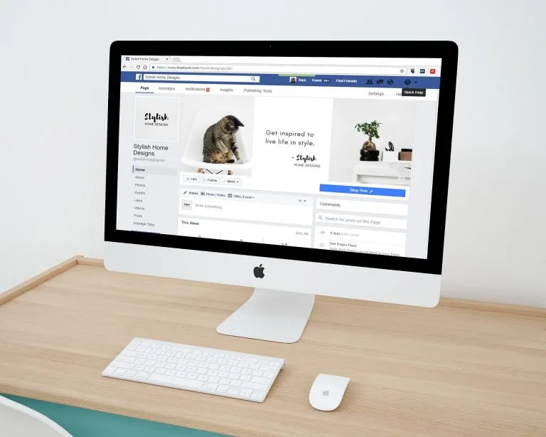 page Facebook
