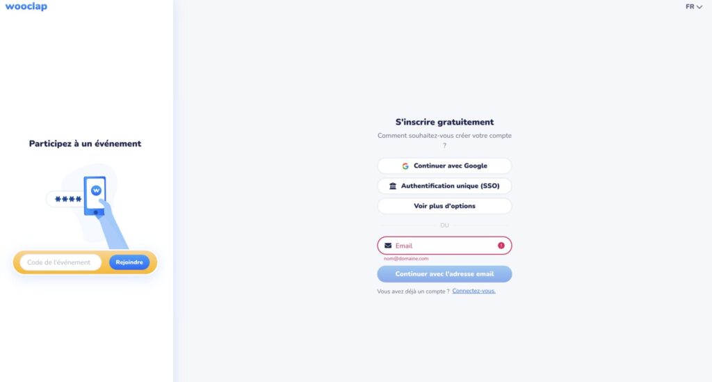 connexion wooclap