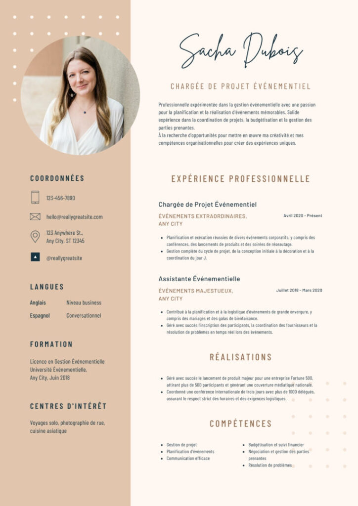 modèle de CV gratuit