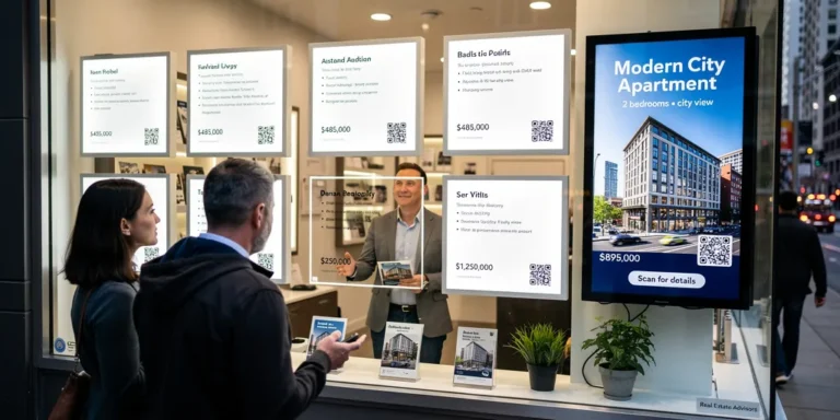 vitrine agence immobiliere