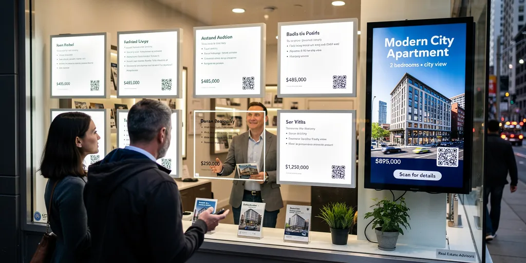 vitrine agence immobiliere