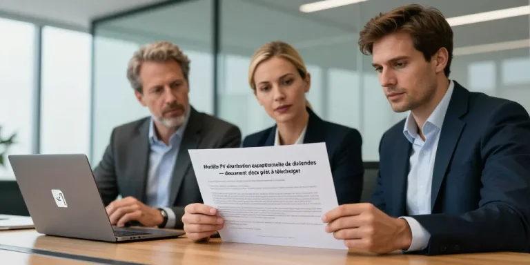 modèle pv distribution exceptionnelle de dividendes