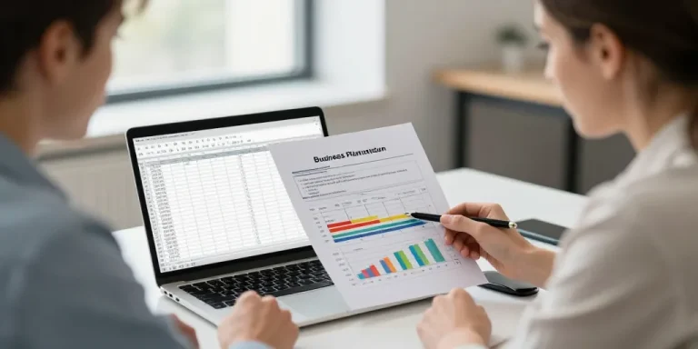 modèle business plan excel