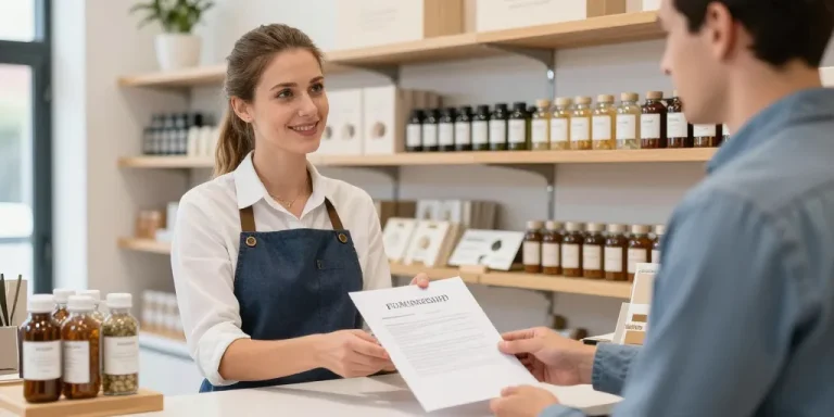 depot vente chez un commercant
